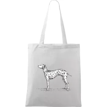 Vintage Dalmatin - Taška bavlněná - 42 x 38 cm ( Bílá )