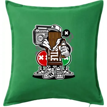 Polštář Čokoláďák - Polštář 50x50 - 50x50 - Pouze potah ( Středně zelená )