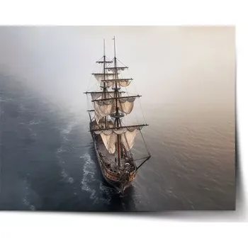 Plakát Sablio Plakát Plachetnice na klidném moři - 120x80 cm