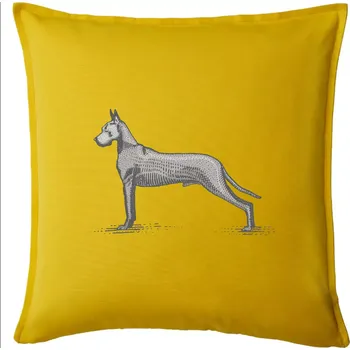 Polštář Vintage Great dane - Polštář 50x50 - 50x50 - Pouze potah ( Žlutá )