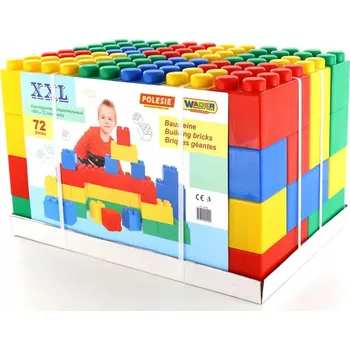 ostatní stavebnice Stavebnice velké XXL 72 dílků stavebnice WADER POLESIE 1+