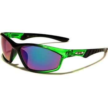 Sluneční brýle Xloop pánské obdélníkové zrcadlové sluneční brýle Zelené Olympic eyewear XL2505s4