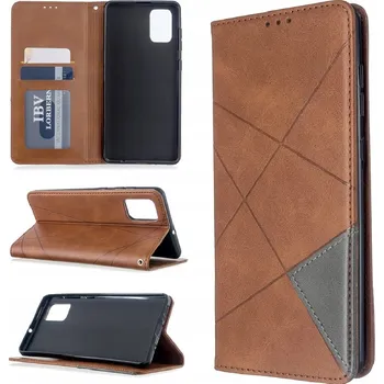 Pouzdro na mobilní telefon Pouzdro s klopou Zaps pro Samsung Galaxy A71 hnědé