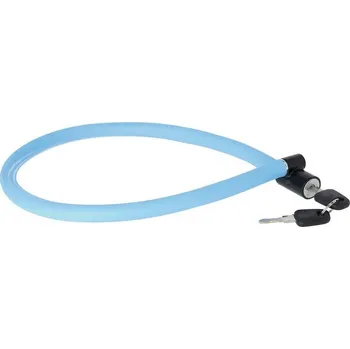 Zámek na kolo Kabel.zámek AXA Resolute 60/6 délka 60cm, Ø6mm, led.modrá