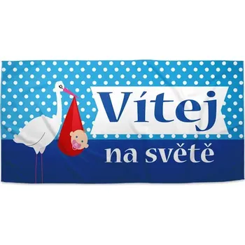 Sablio Ručník Vítej na světě - 30x50 cm