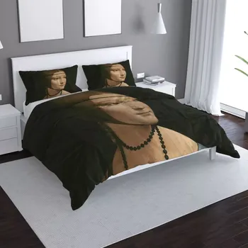 Povlečení Sablio Povlečení Dáma s hranostajem - Leonardo da Vinci - 140x220 / 90x70