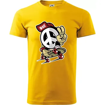 Peaceák - Triko extra velké (5-8XL) - 7XL ( Žlutá )