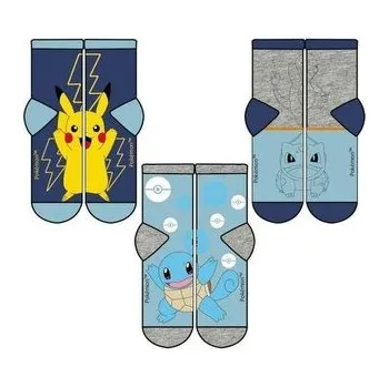 Chlapecké oblečení Forkids SADA 3 KS PONOŽKY POKÉMON 31-34