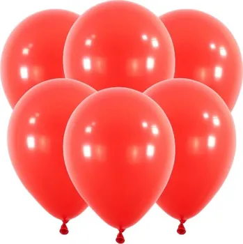 Latexové balonky 30 cm - červené, 6 ks