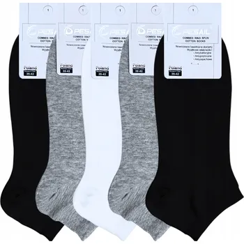 Pánské ponožky 5x PÁNSKÉ PONOŽKY KOTNÍKOVÉ PONOŽKY