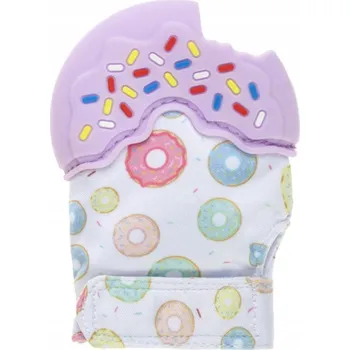 Ortodontické kousátko Bocioland silikonové, látkové, vícebarevné