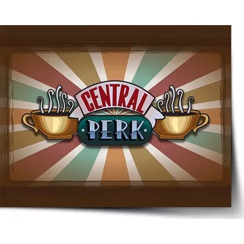 Plakát Sablio Plakát Seriál přátelé CENTRAL PERK Abstrakce - 120x80 cm