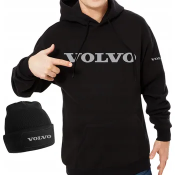 Pánská mikina MIKINA VOLVO S POTISKEM dárek sada řidič kamionu + ČEPICE