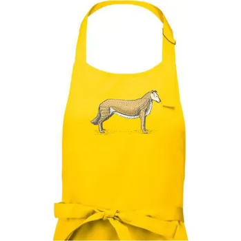 Kuchyňská zástěra Vintage Collie - Pánská zástěra na vaření - Univerzální velikost ( Žlutá )