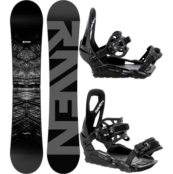 Snowboard RAVEN Snowboard set Raven Mystic + vázání Raven S230 155cm ČERNÁ|ŠEDÁ 2023