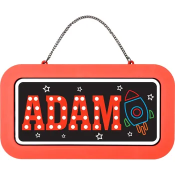 Party dekorace Neonová cedulka se jménem - Adam