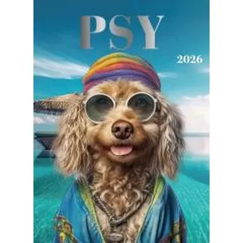 Kalendář Kalendarz 2026 wieloplanszowy 24x34cm AI Psy