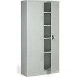 B2B Partner Kovová spisová skříň, demontovaná, 4 police, 950 x 1950 x 400 mm, šedá