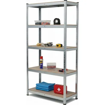 Dílenský regál Regál 1800x900x300 mm zinkovaný 5-policový, nosnost 875 kg