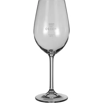 Sklenice Sklen. 350ml, 6ks, GASTRO/COLIBRI, víno, cejch 0,1 a 0,2l
