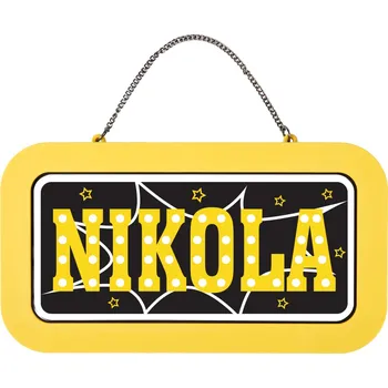 Party dekorace Neonová cedulka se jménem - Nikola