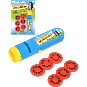 Figurka _Ostatní 1_ KRTEK (Krteček) Mini projektor na baterie 48 snímků Světlo na kartě 170934