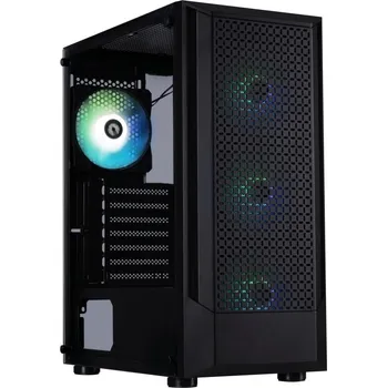 PC skříň BitFenix skříň C50 Negro / ATX / 4x 120mm FRGB fan / 2x USB 2.0 / USB 3.0 / tvrzené sklo / černá