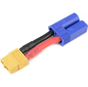 RC náhradní díl Revtec Konverzní kabel EC5 přístroj - XT-60 baterie 12AWG