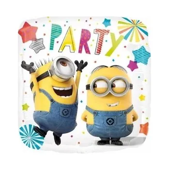 Balónek Fóliový balónek Mimoni Party čtvercový 43 cm