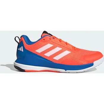 Pánské tenisky ADIDAS Boty Novaflight 2 Indoor 40 2/3 BÍLÁ|MODRÁ|ORANŽOVÁ