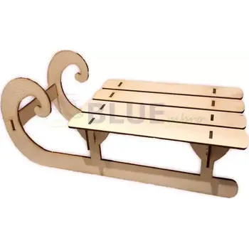 Vánoční dekorace Gardener group ČR Dekorační dřevěné sáně XL 01 230 mm