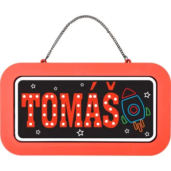 Party dekorace Neonová cedulka se jménem - Tomáš