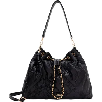 Kabelka L.Credi dámská stylová kabelka přes rameno - černá