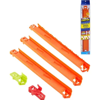autodráha MATTEL HOT WHEELS Track Creator sada 3 rovných tratí Speed Snap 25jdw41