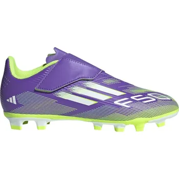 Kopačky adidas F50 Club Juniors Firm Ground Football Boots Purple/White 5 (38)