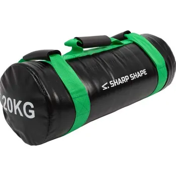 Posilovací vak SHARP SHAPE POWER BAG 20 KG OS Černá, Bílá, Zelená