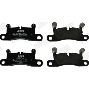 Brzdová destička Sada brzdových destiček, kotoučová brzda JURID 573395J