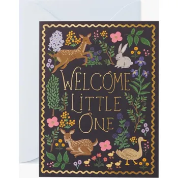 Rifle Paper Co. Přání k narození miminka Woodland