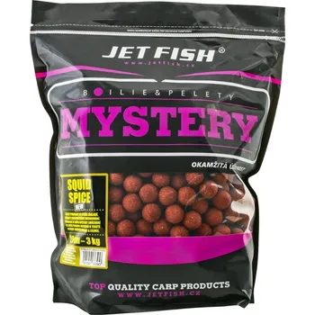 Boilies JetFish JET FISH Mystery boilie 3kg - 20mm sáček : SQUID / SPICE NEW