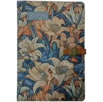 Diář Terminarz 2026 dzienny A5 klips kwiaty