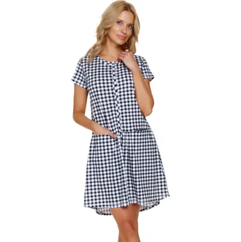 Dámské oblečení Noční košile na rozepínámí Doctor Nap TCB.9444 Barva: Černá, Velikost: L