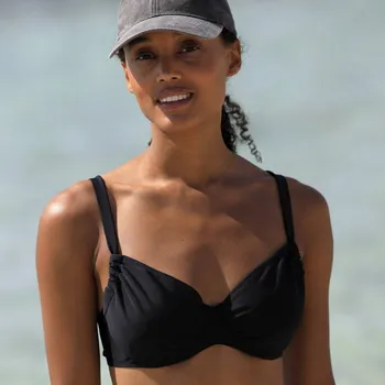 Dámské plavky Plavková zmenšující jednobarevná podprsenka Solaro černá 90