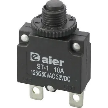 modulární přístroj a rozvaděč Nadproudový tepelný jistič ST-1 250VAC/6A nebo 32VDC/6A