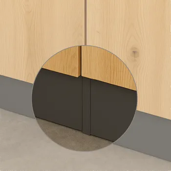 Opes Lineární spojka na kuchyňský plastový sokl / Antracit 150 mm