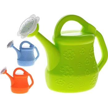 Hračka na písek _Ostatní 1_ Konvička baby dětská s růžicí květinka 15cm 3 barvy plast 34797