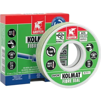 Těsnící páska Griffon Kolmat Fibre Seal, šířka 12 mm, délka 15 m