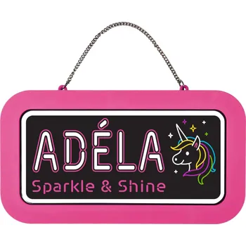Party dekorace Neonová cedulka se jménem - Adéla