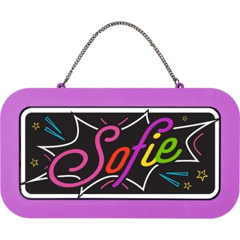 Party dekorace Neonová cedulka se jménem - Sofie