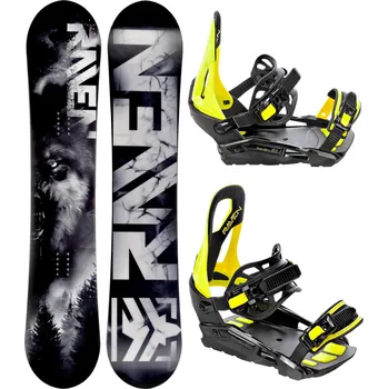 Snowboard RAVEN Snowboard set Raven Lupus + vázání Raven S230 157cm ZELENÁ|ČERNÁ|ŠEDÁ 2023