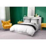 Povlečení bavlněné 160x200 Glamour bílá černá